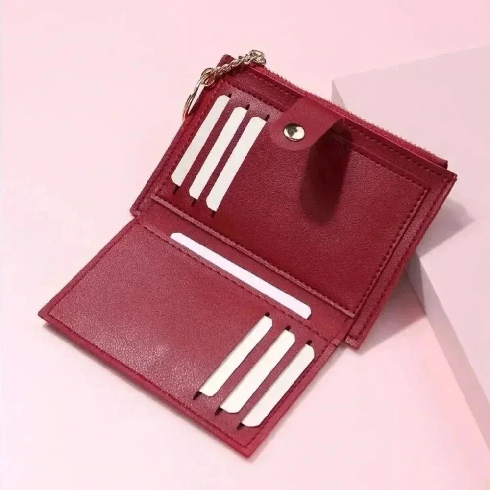 ⚠️Clearance Burgundy Slim Bifold Wallet / Cardholder - Picture 5 of 5